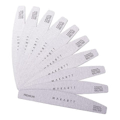 Makartt lime-ongles 100-100 zébrée, outil robuste pour modeler l'acrylique.