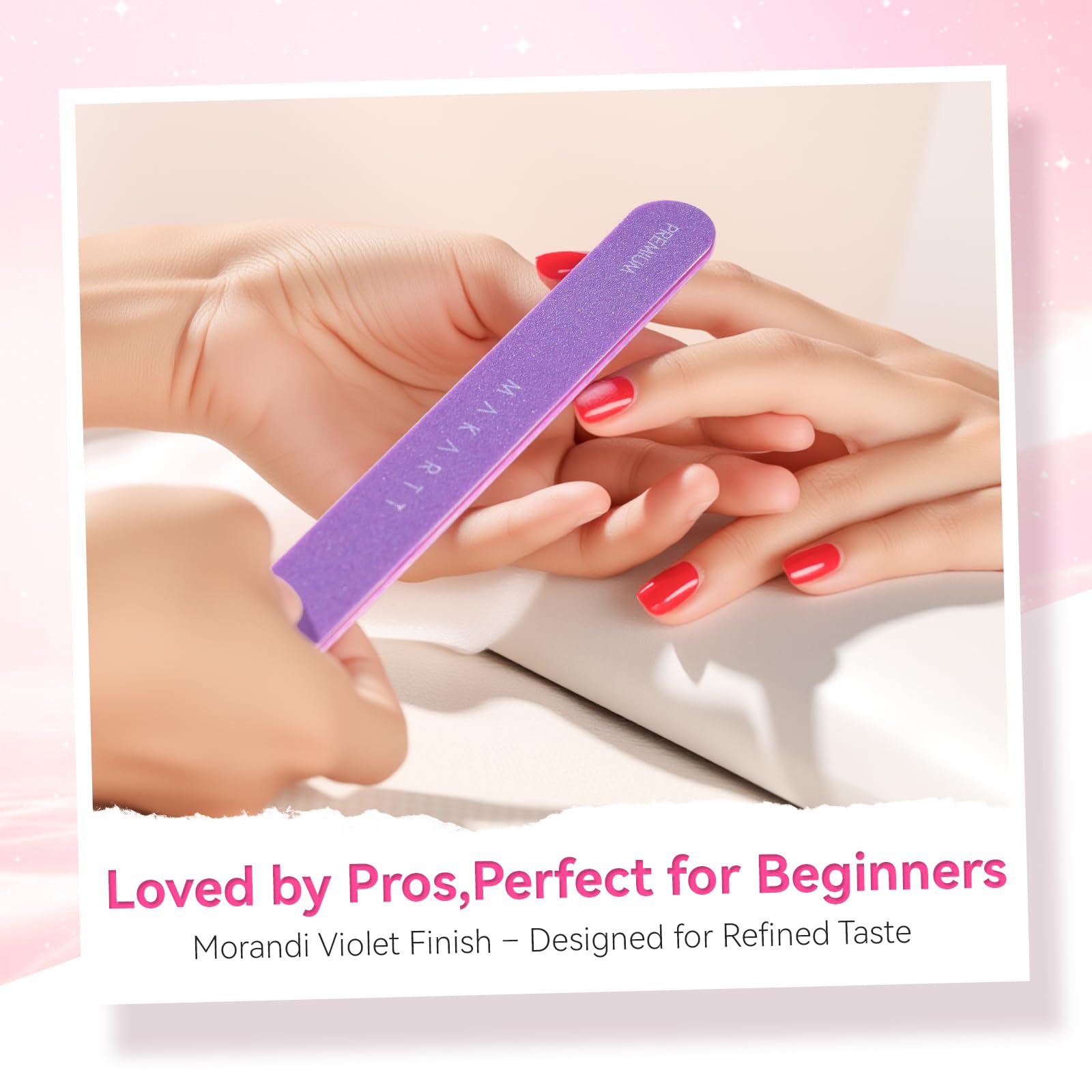 Makartt lime à ongles: couleur violette élégante pour un look pro.