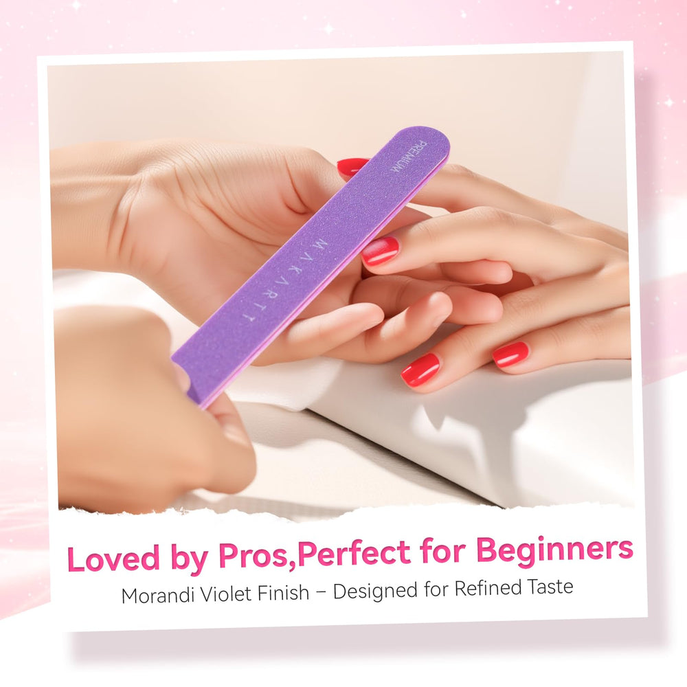 Makartt lime à ongles: couleur violette élégante pour un look pro.