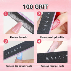 Makartt lime grain 100 pour façonnage agressif des ongles