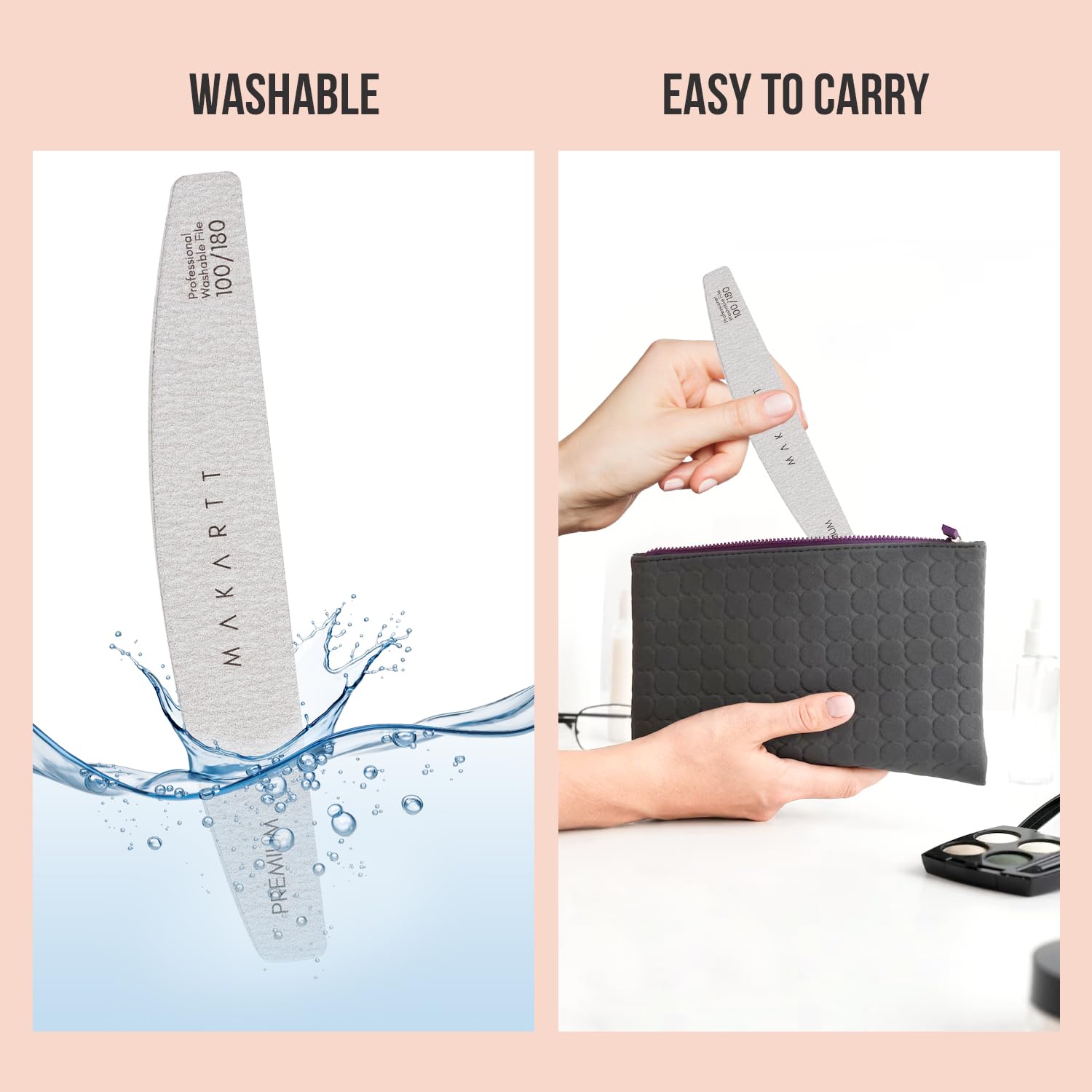 Makartt lime-ongles-hygiene-nettoyage: facile à nettoyer entre les utilisations.
