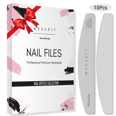 Makartt lime à ongles zebre 180-240, dos grain pour polissage précis