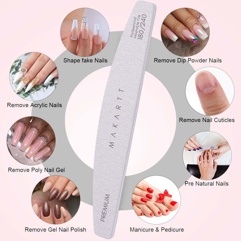 Makartt lime à ongles zebre 180-240 durabilité accrue après chaque utilisation