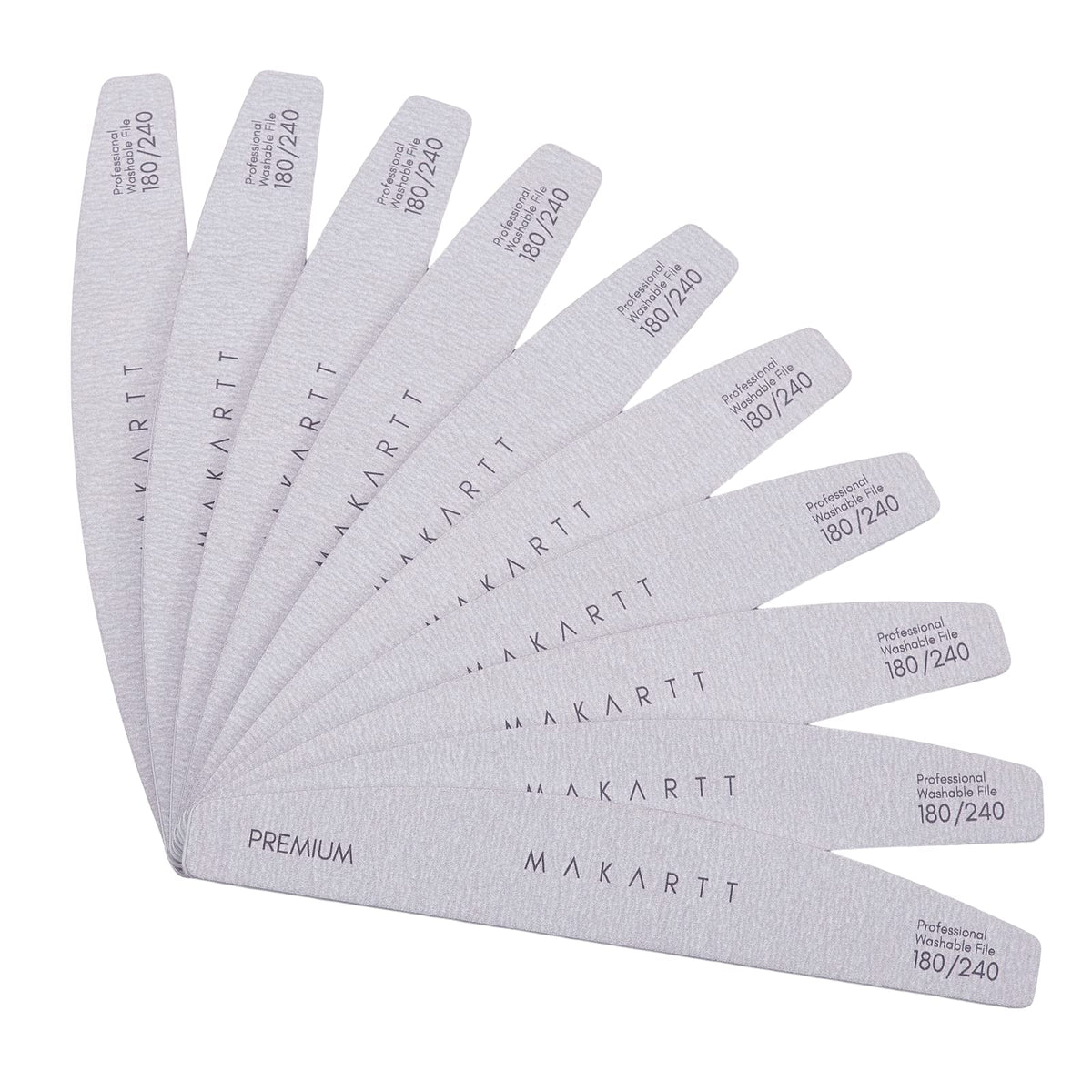 Makartt lime à ongles zebre 180-240 ensemble pratique pour préparation des ongles