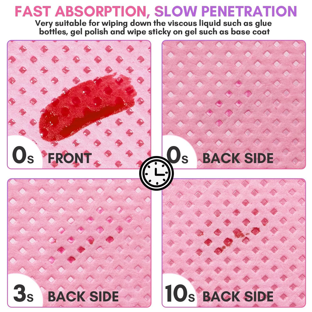 Lingettes Makartt pour soins des ongles, rose, utilisation polyvalente