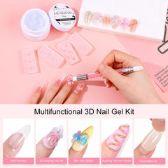 Makartt moules silicone coeur fleur papillon — motifs variés pour designs nail créatifs