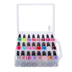 Makartt organise 48 bouteilles de vernis dans une structure transparente, gain de vue facilité.