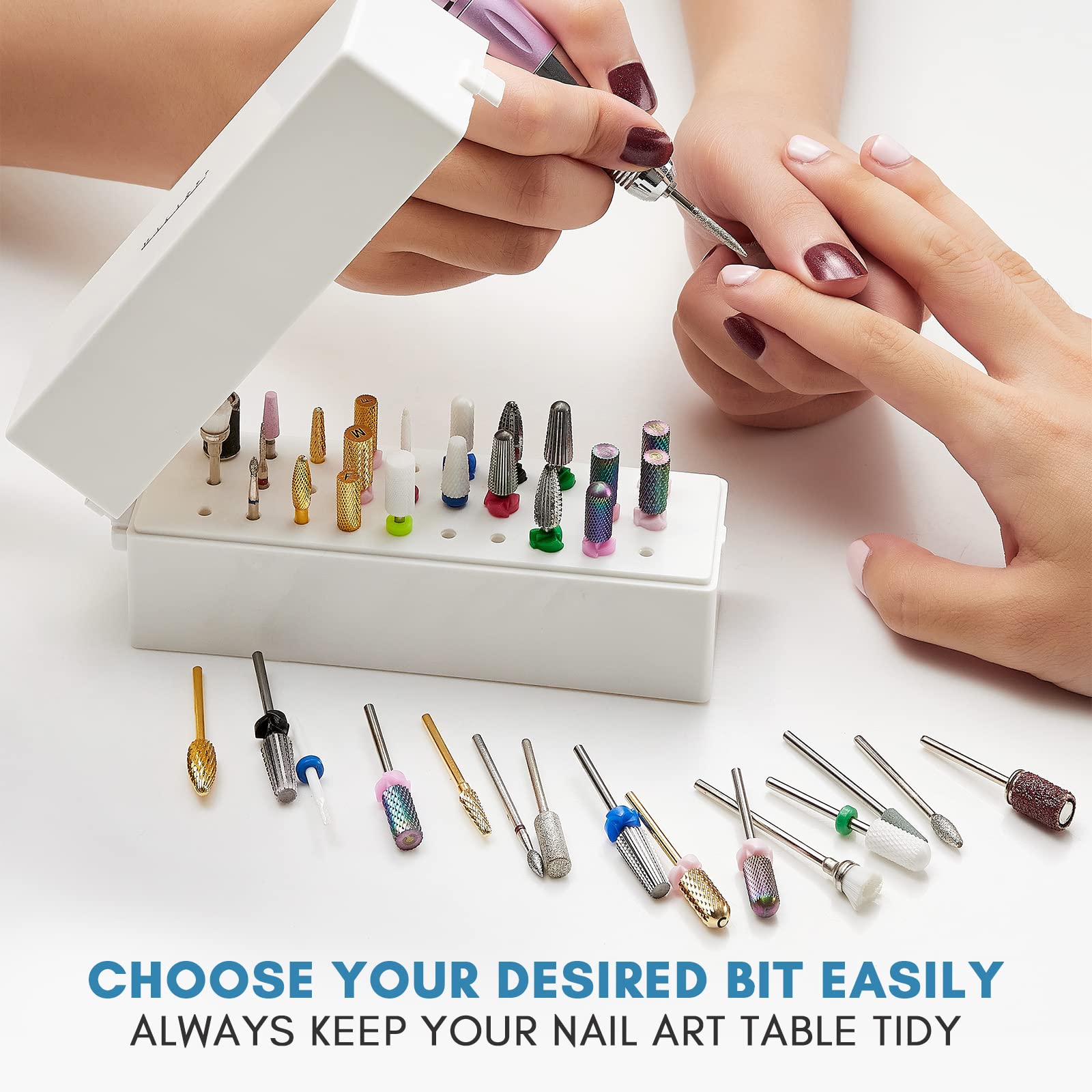 Makartt organisation-outils-ongles-blanc: solution pro.