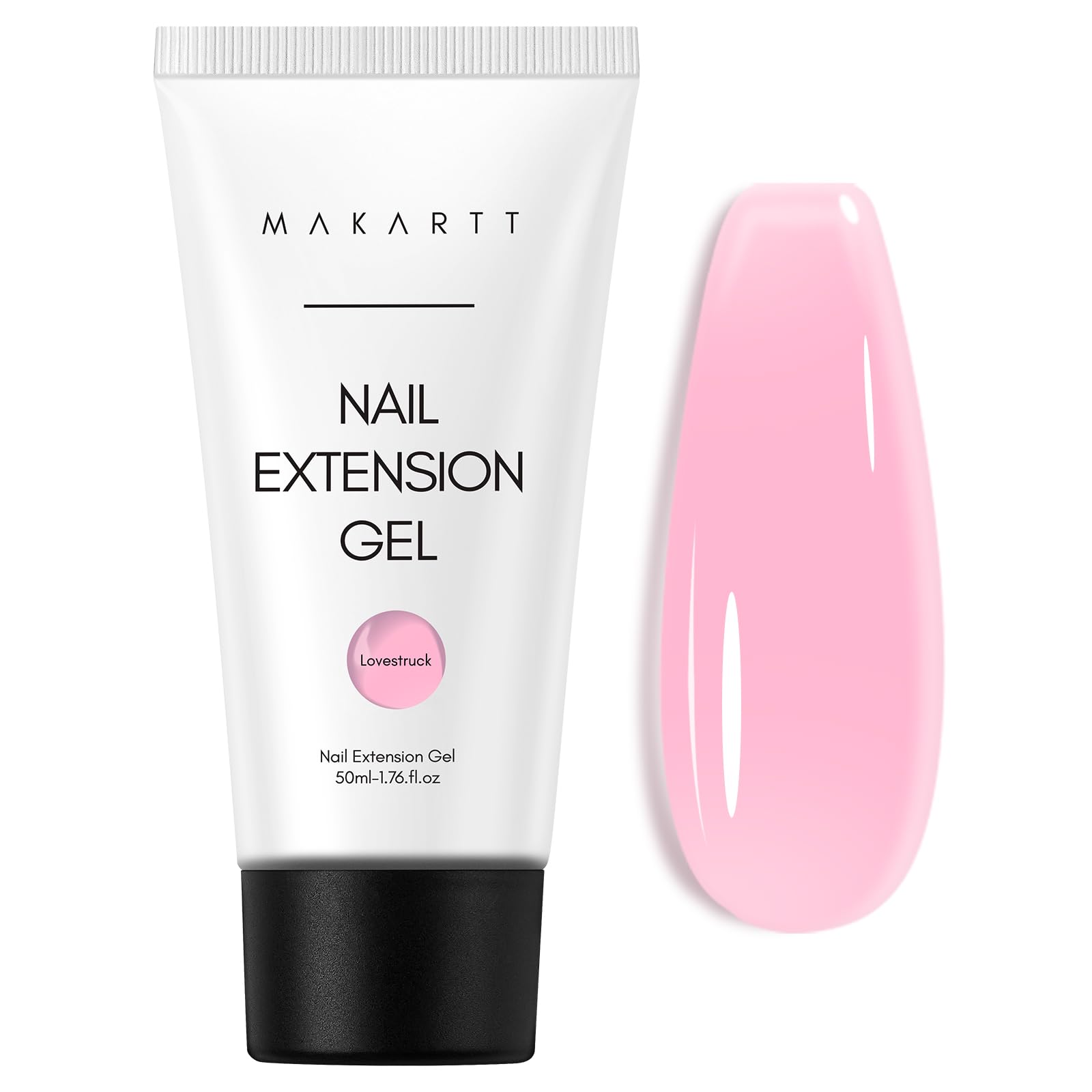 Makartt Poly Nail Gel extension coral pink 50ml, couleur tendance et longue tenue.