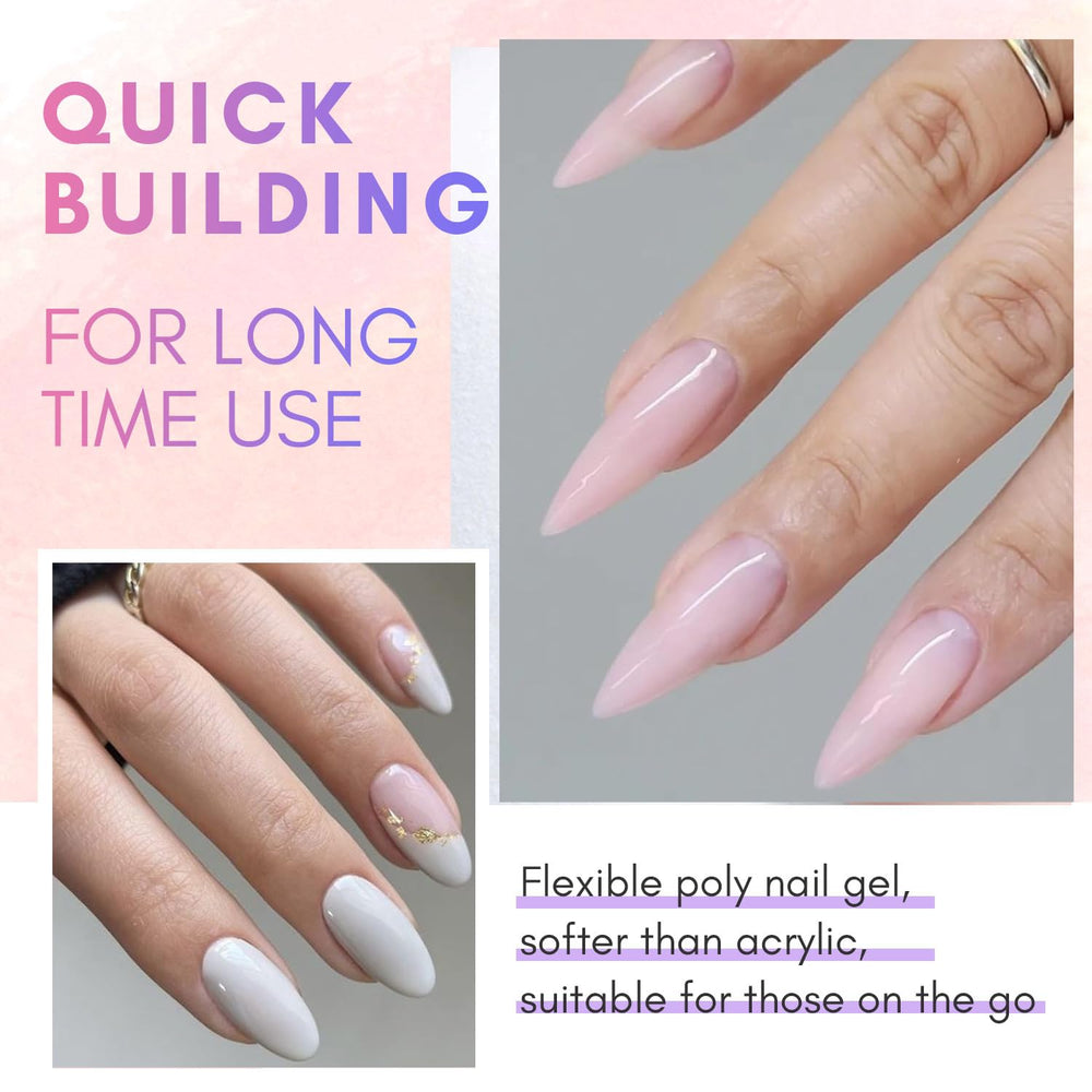 Makartt Poly Nail Gel Kit – application facile, parfait pour débutants en manucure.