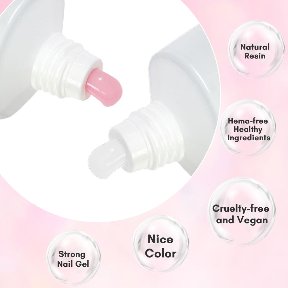 Makartt Poly Nail Gel Kit – extension et renforcement pour ongles fragiles.