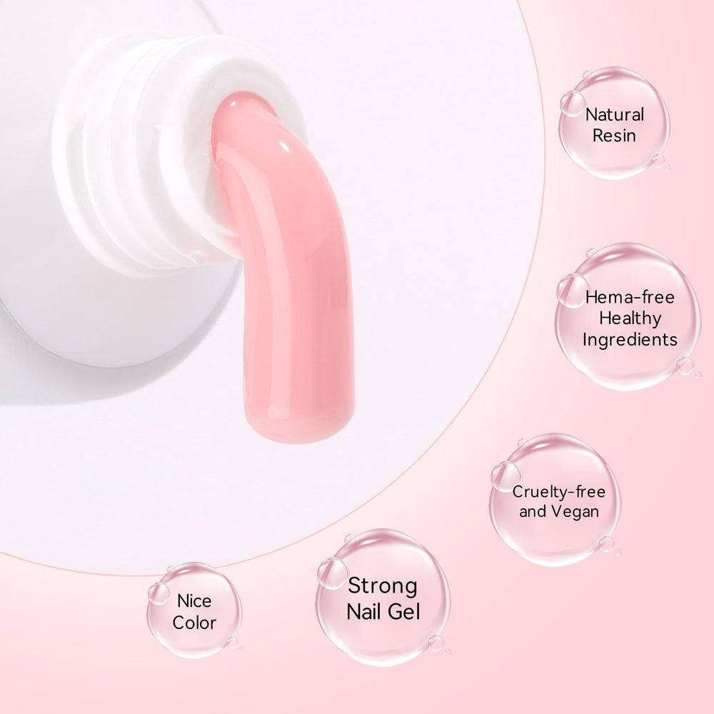 Makartt Poly Nail Gel Kit assure une préparation des ongles solide et durable.