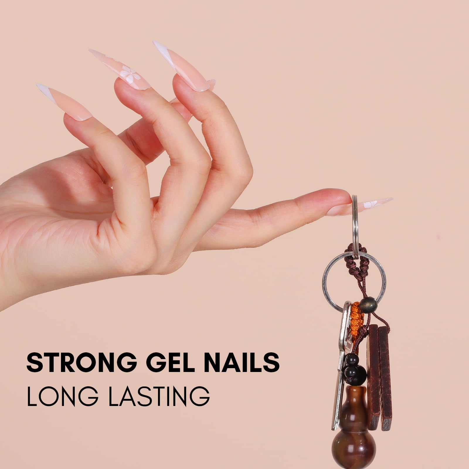 Makartt Gel Poly Nail, renforcement des ongles pour une base solide.