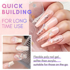 Makartt Poly Nail Gel Set, application facile grâce à sa consistance épaisse.