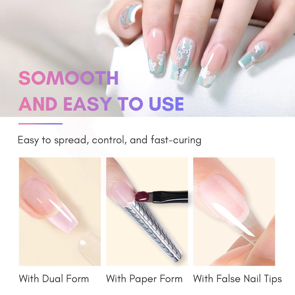 Makartt Poly Nail Gel Set, durabilité potentielle pour ongles renforcés.