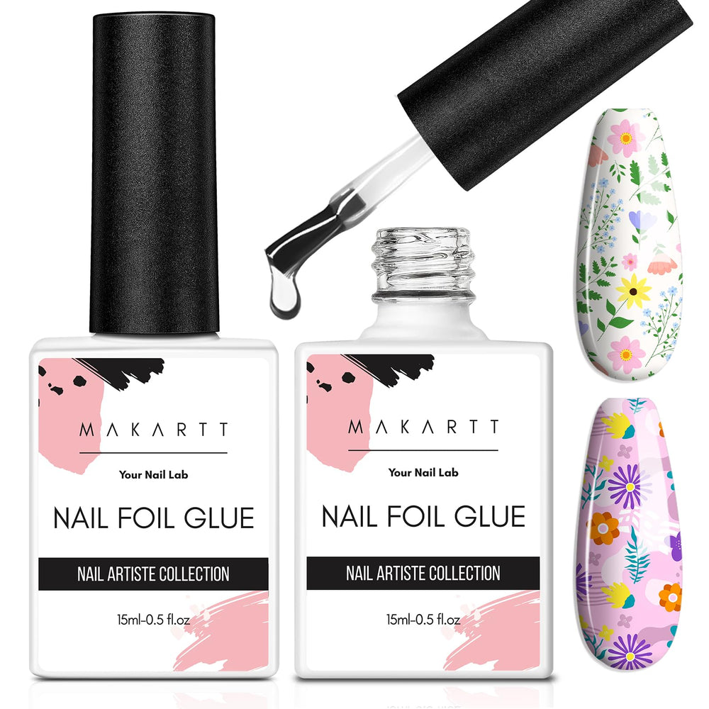 Makartt professional nail salon and DIY use with foil glue kit.
