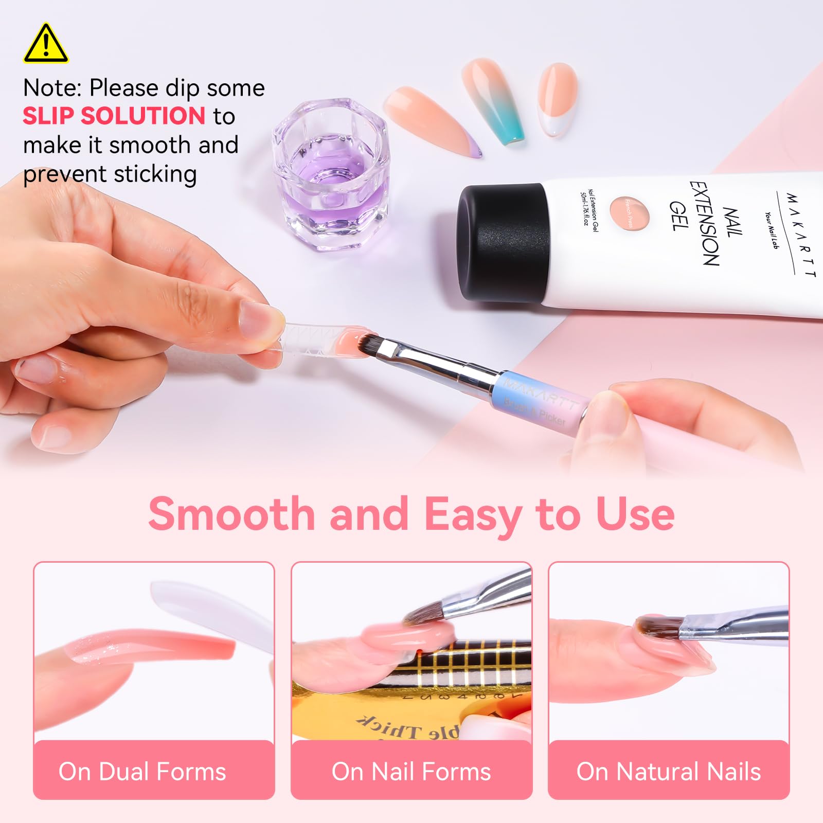 Makartt gel renforcement pour ongles faibles et cassants.