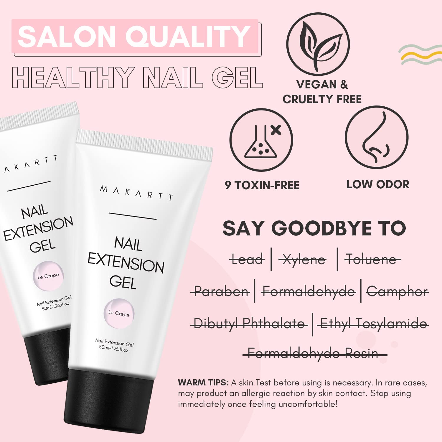 Renforcement des ongles fragiles avec le gel Makartt.