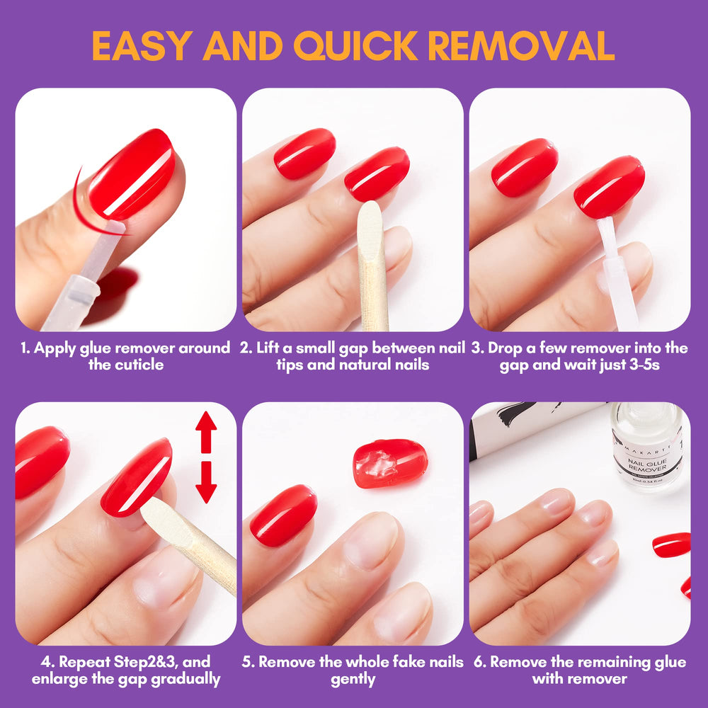 Makartt sécurité et soin des ongles naturels pendant le retrait.