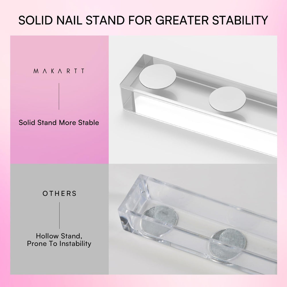 Makartt support ongles aurora rose, parfait pour tester des designs sans abimer vos ongles.