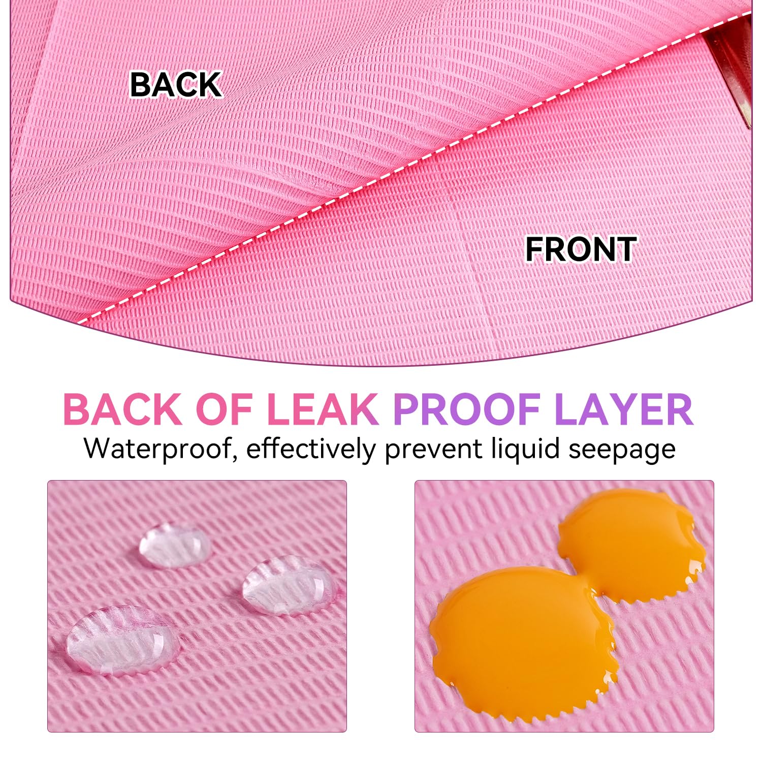 Makartt tapis absorbant 3 plis rose, capture poussières et liquides rapidement.