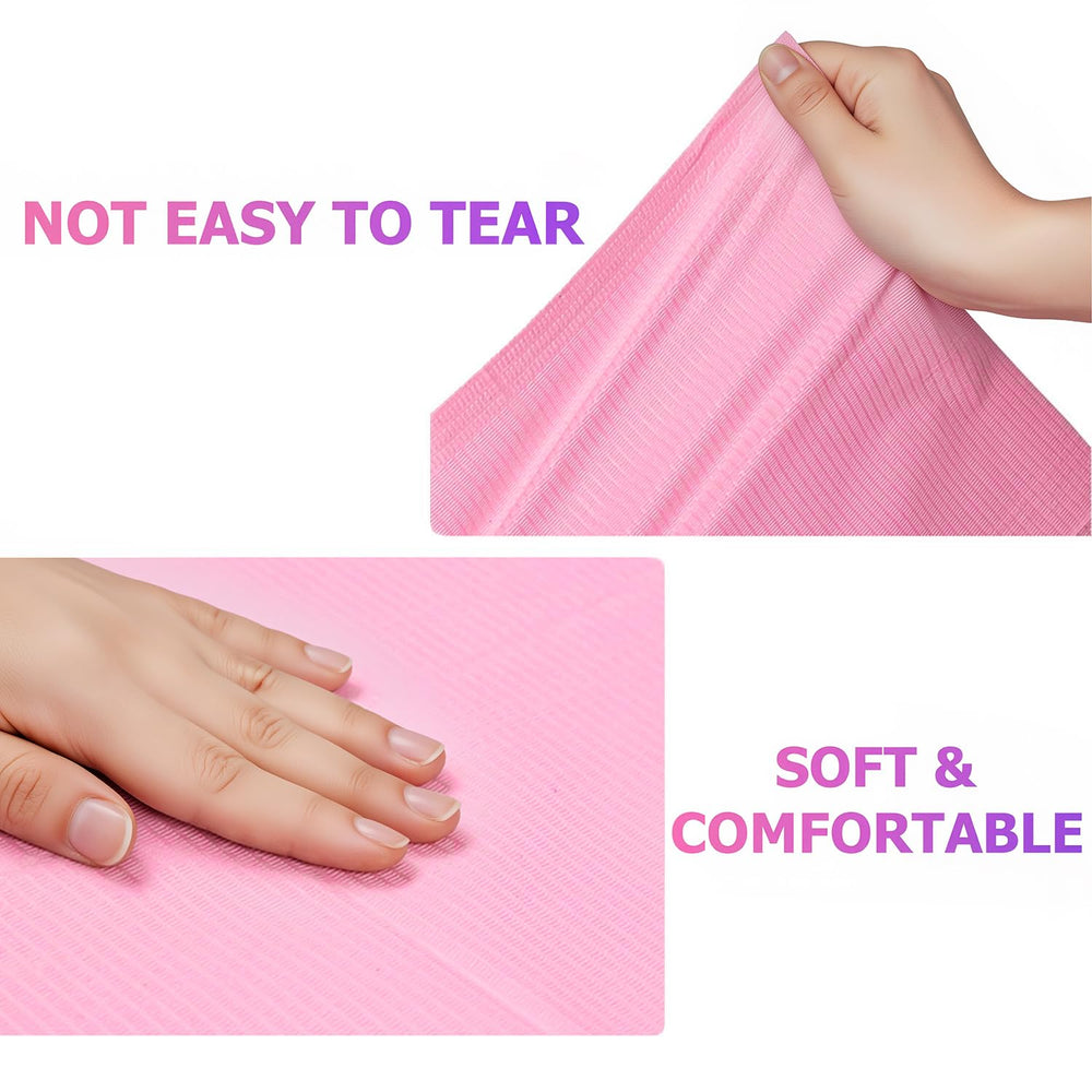 Makartt tapis travail salon rose, idéal pour manucure et pédicure.