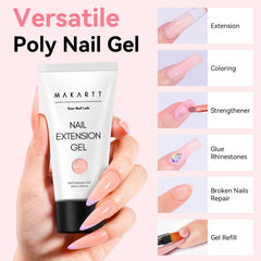 Makartt gel poly ongle – texture épaisse facilitant le modelage des ongles.