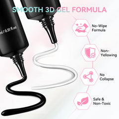 Makartt Tube colle ongles sans essuyage pour sculpture directe et rapide.