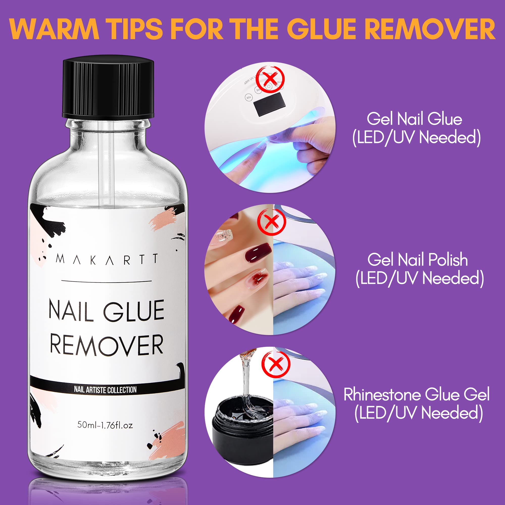 Makartt polyvalent – utilisations pour vernis, adhésifs et taches sur ongles.