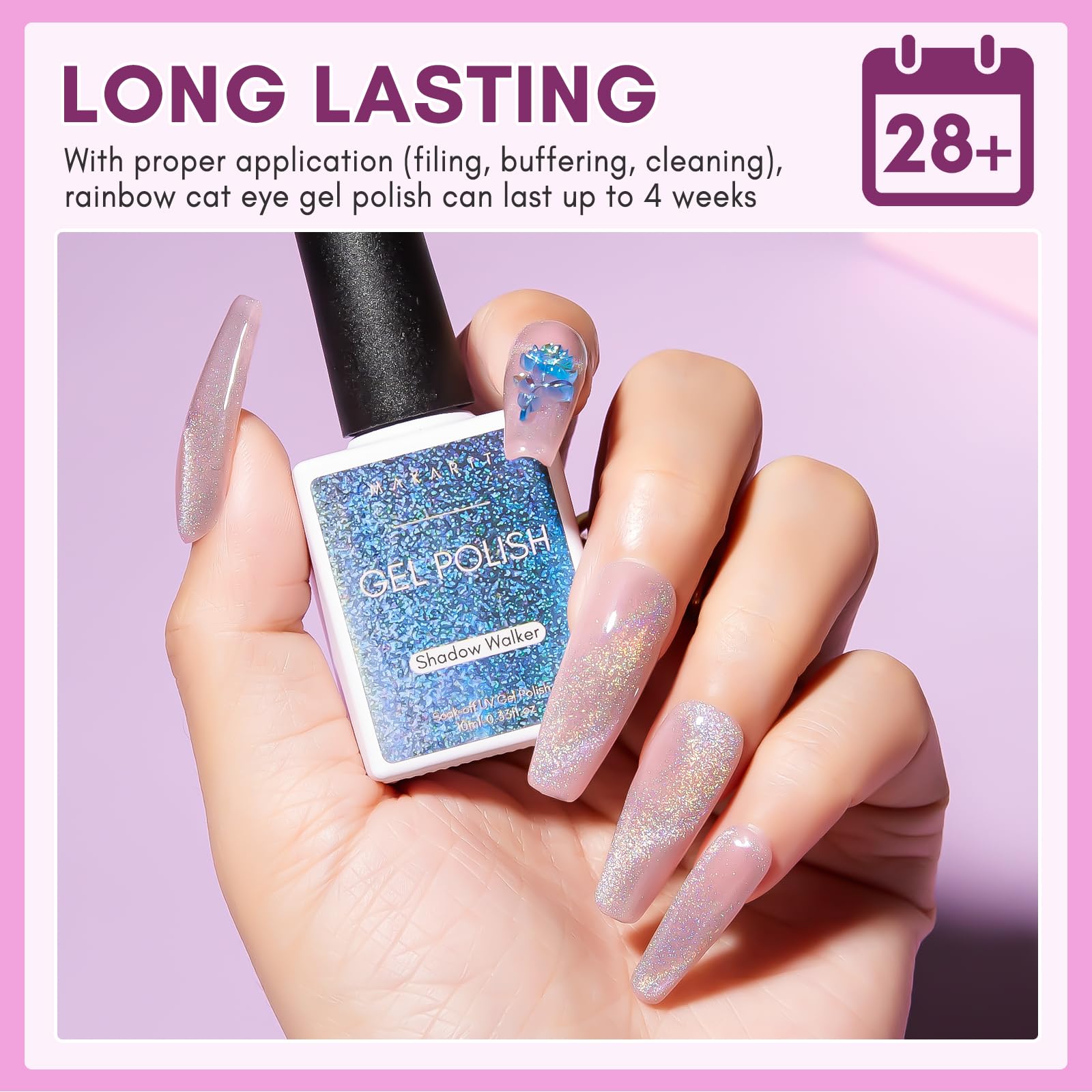 Makartt Gel couleur changeante: transitions de teinte pour manucure.