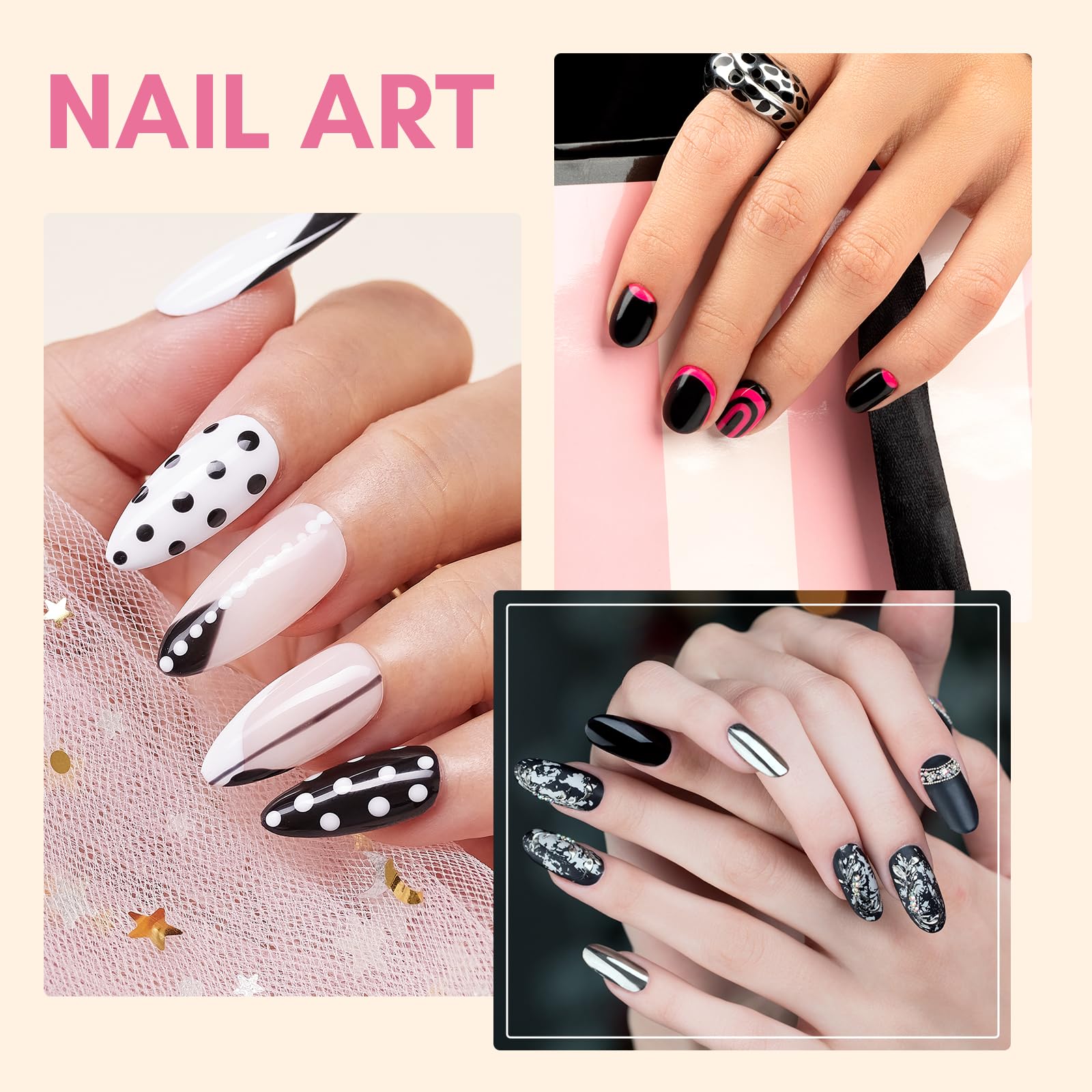 Utilisation facile à domicile ou au salon avec Makartt Vernis Gel Noir