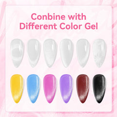 Makartt vernis gel oeil-chat argent paillettes apporte une touche glamour moderne
