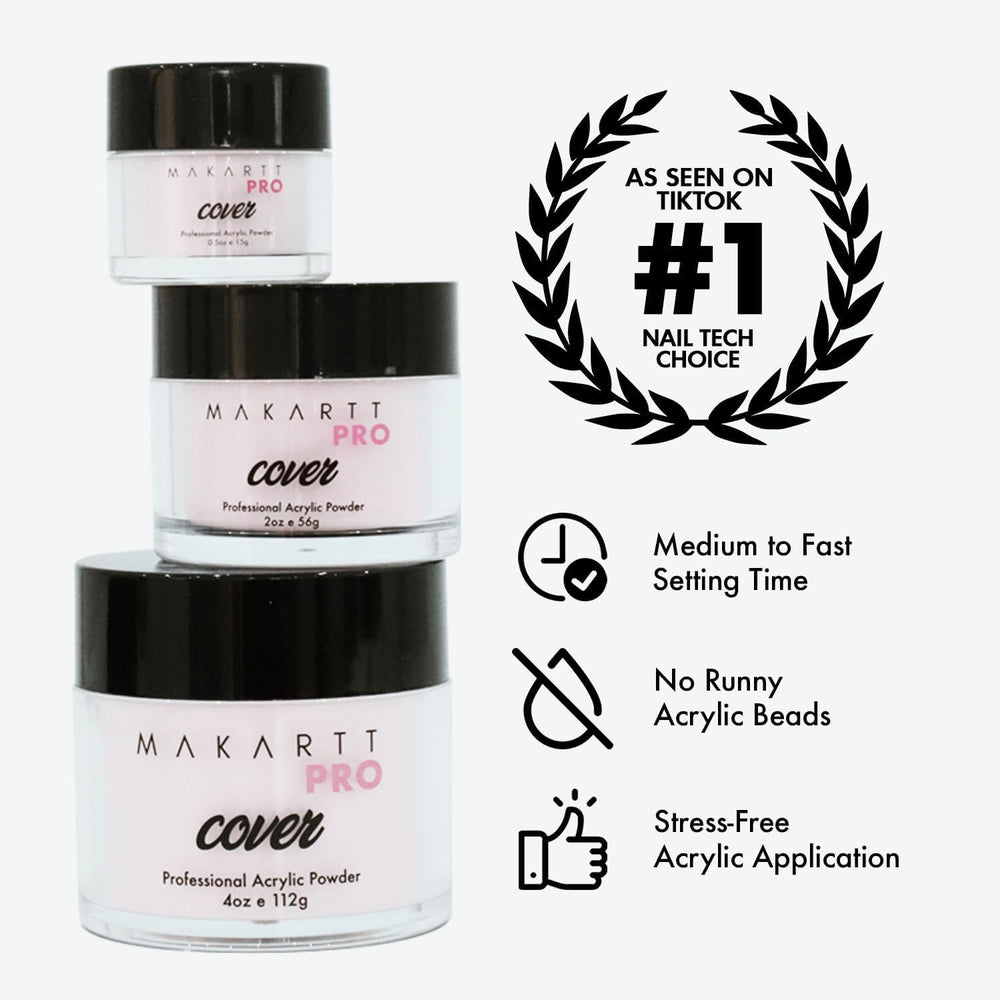 MakarttPro application ongles extensions poudres acryliques pour une pose précise.