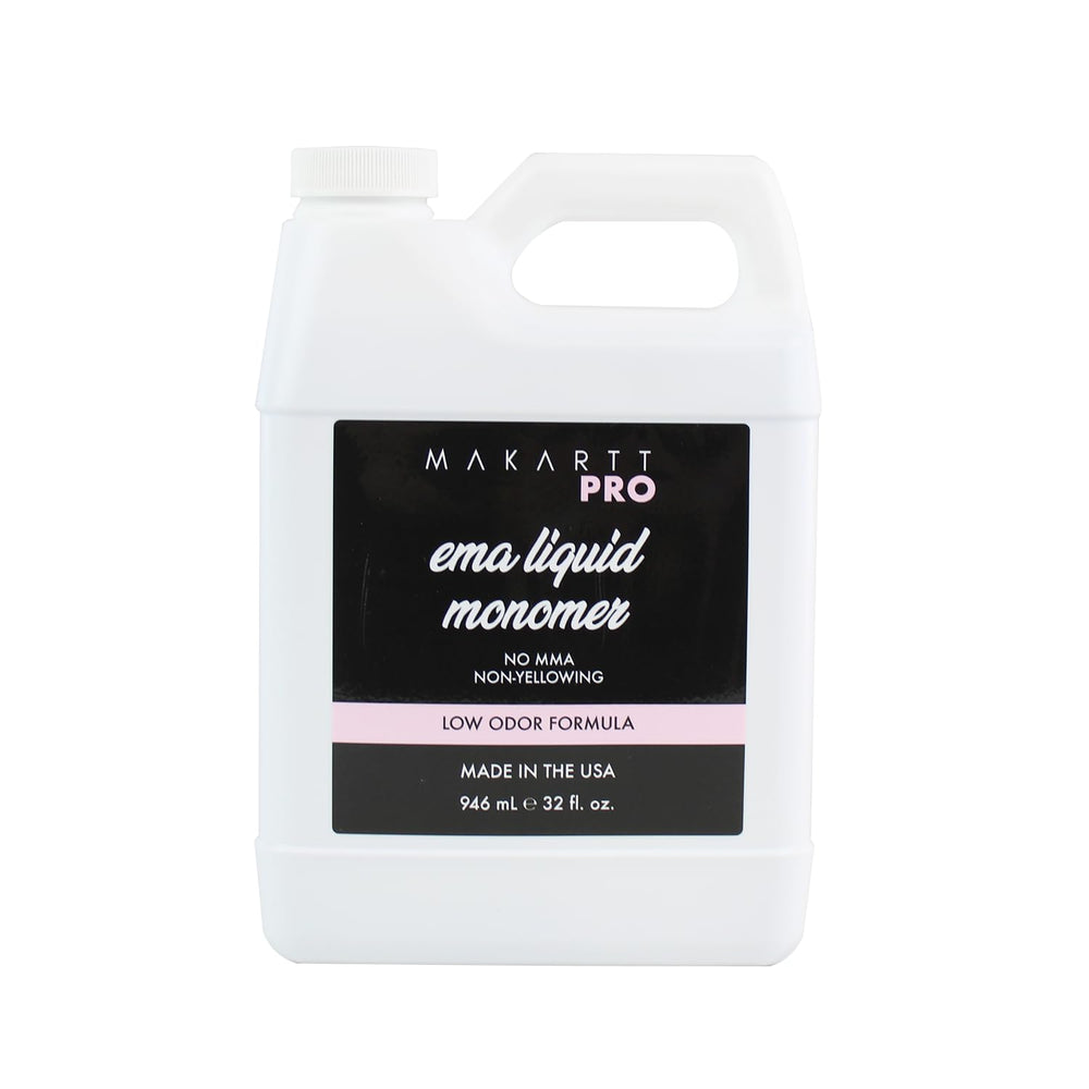 MakarttPro monomère 32 oz en bouteille, formulation professionnelle fiable pour technicienne ongulaire.