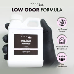 Monomère non-jaunissant MakarttPro, finition durable pour des ongles vibrants.