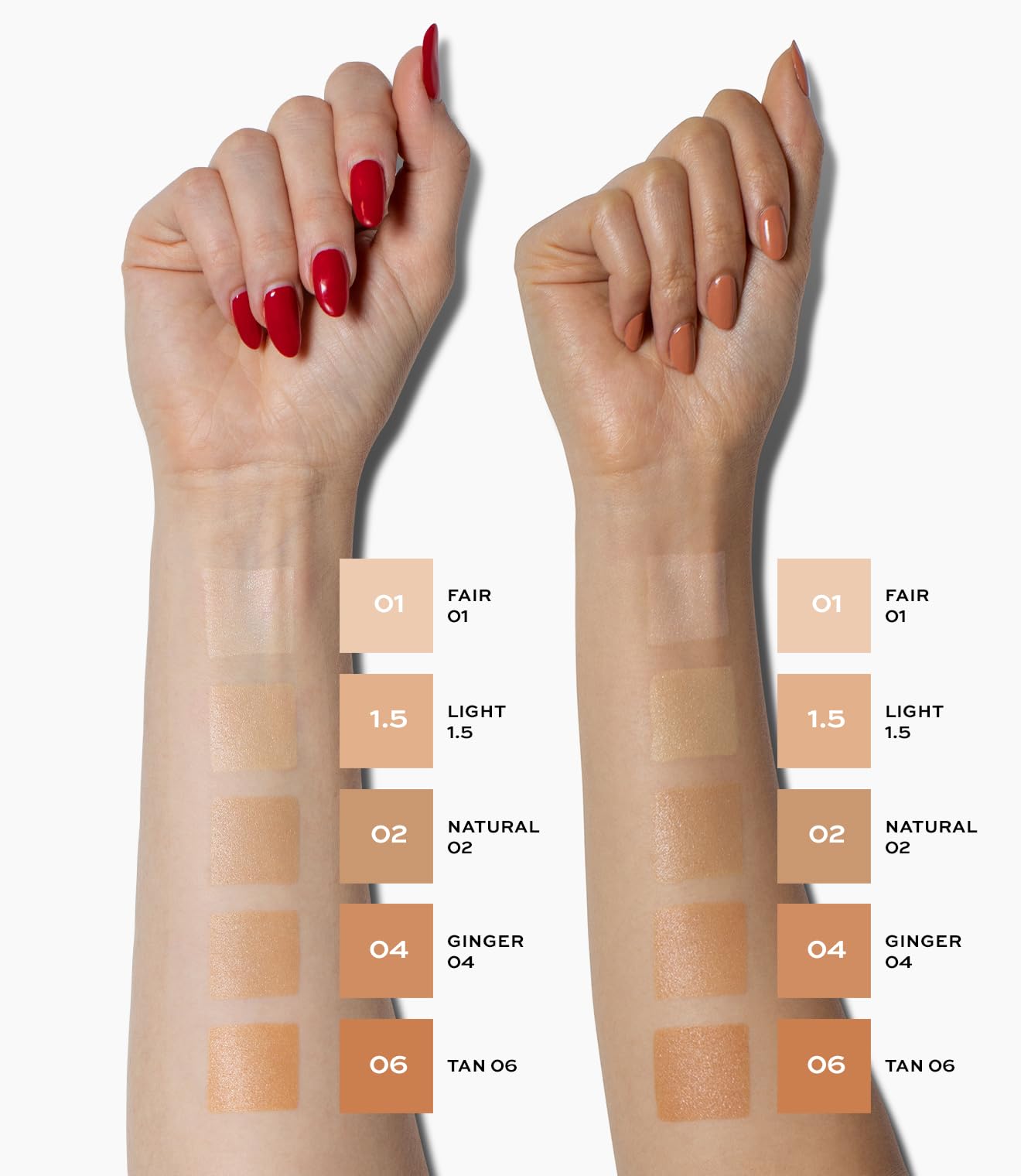 Ridules et pores diminués grâce à Diffusion Dew Skin Tint de MAKE
