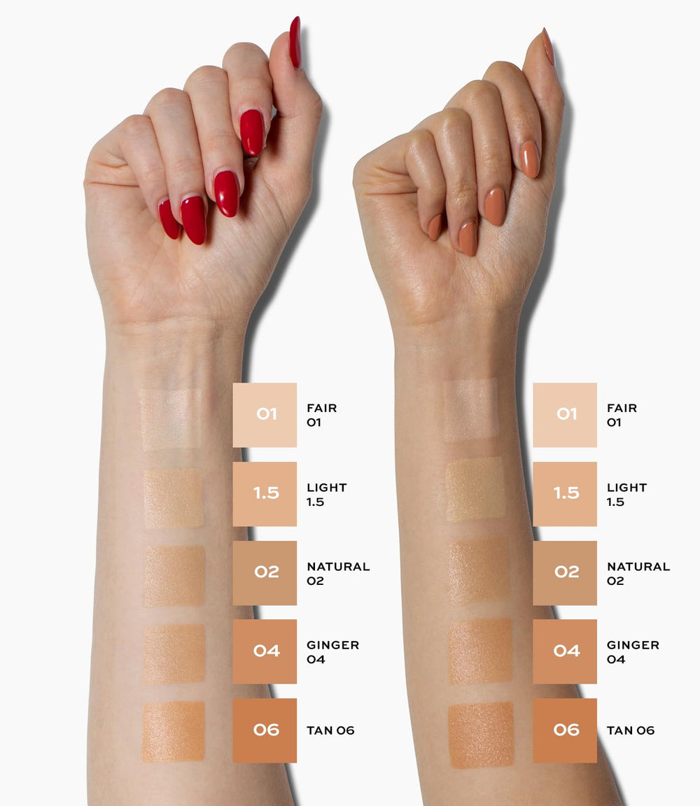 Ridules et pores diminués grâce à Diffusion Dew Skin Tint de MAKE