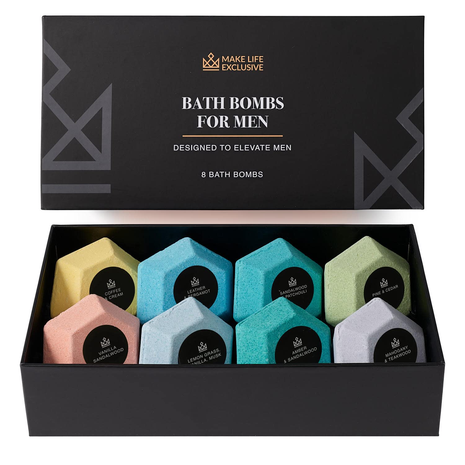 MAKE LIFE EXCLUSIVE bombes-bain-diamant – détente masculine et parfum durable.