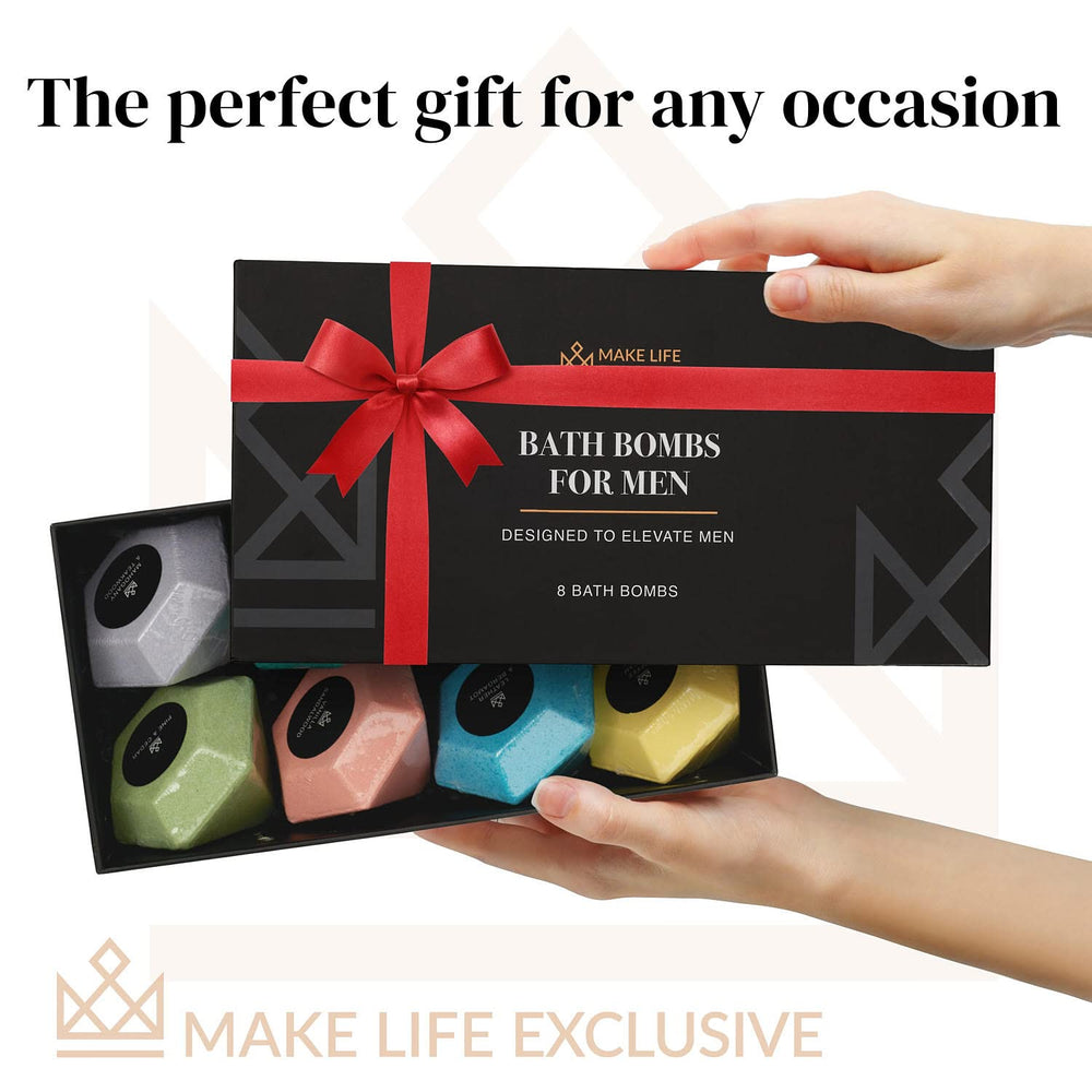 MAKE LIFE EXCLUSIVE bombes-bain-diamant – cadeau élégant pour homme lors d'occasions spéciales.