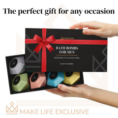 MAKE LIFE EXCLUSIVE bombes-bain-diamant – cadeau élégant pour homme lors d'occasions spéciales.