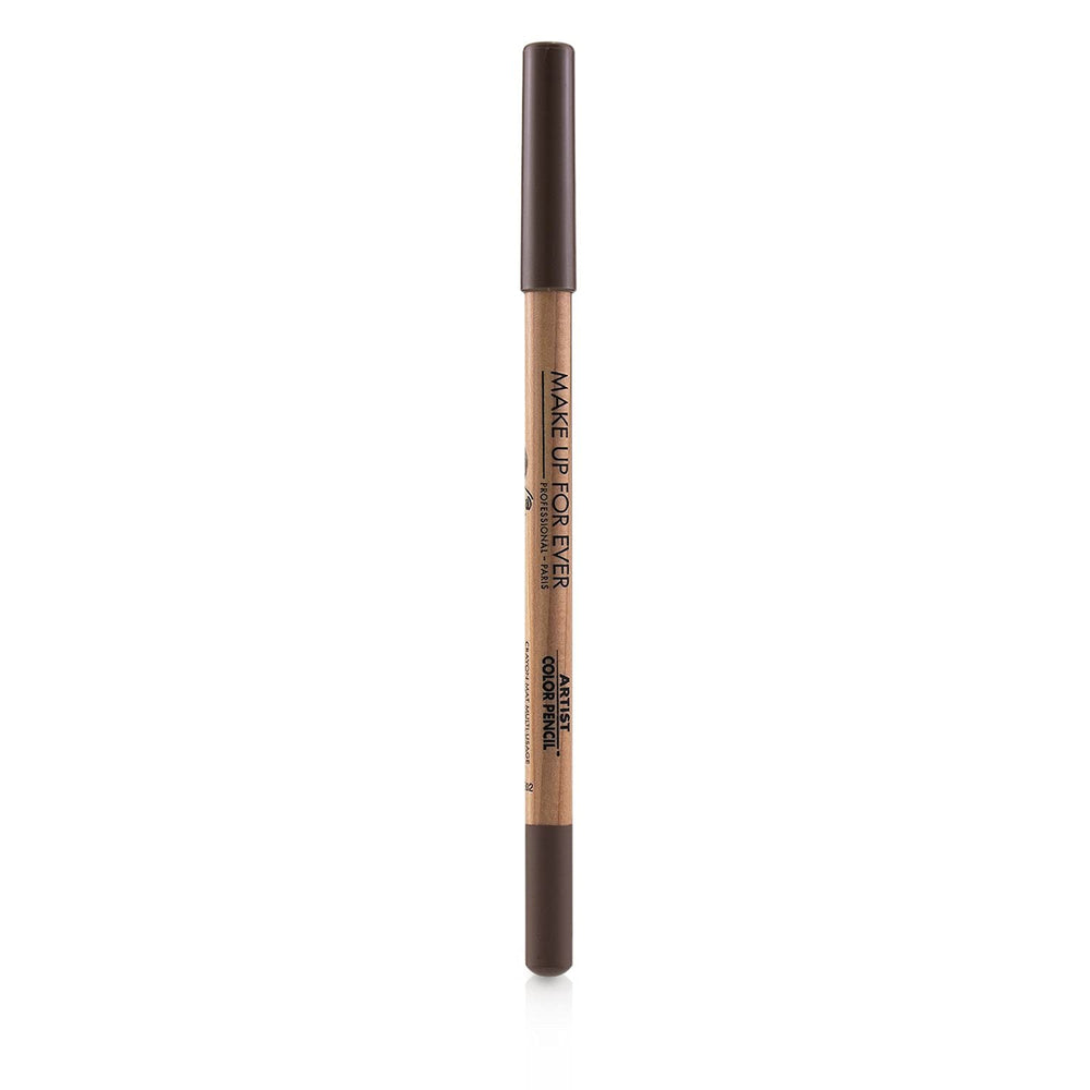 Make Up For Ever Crayon couleur artiste 506 Endless Cacao sur les lèvres, application douce et durable.