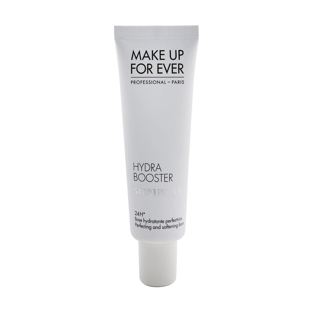 Make Up For Ever Hydra Booster Step 1 Primer - bouteille, hydratation rapide prête au maquillage.