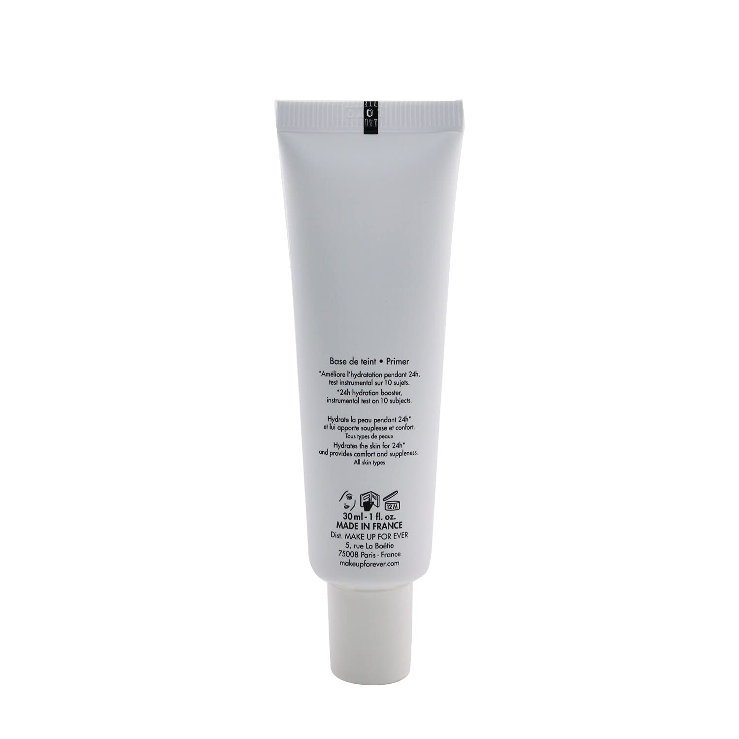 Make Up For Ever Hydra Booster Step 1 Primer - peau prête au maquillage, fini lumineux durable.
