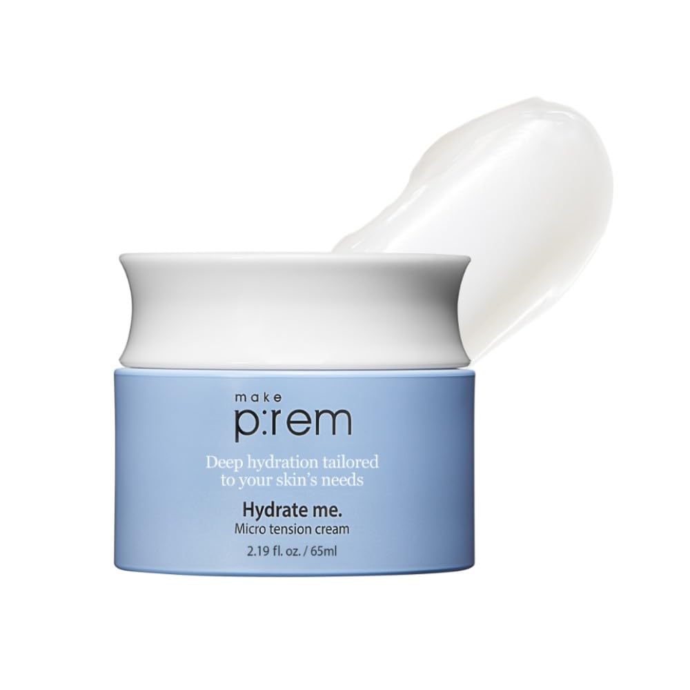 MAKEP-REM Hydrate Me : bouteille et texture gel-crème hydratante pour peau radieuse
