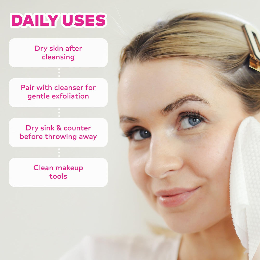 MakeUp Eraser Cloud Clean Eco Towelettes: format XL et 60 pièces pour usage pratique