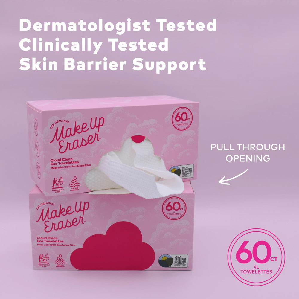 MakeUp Eraser Cloud Clean Eco Towelettes: rituel visage douceur et retouches rapides