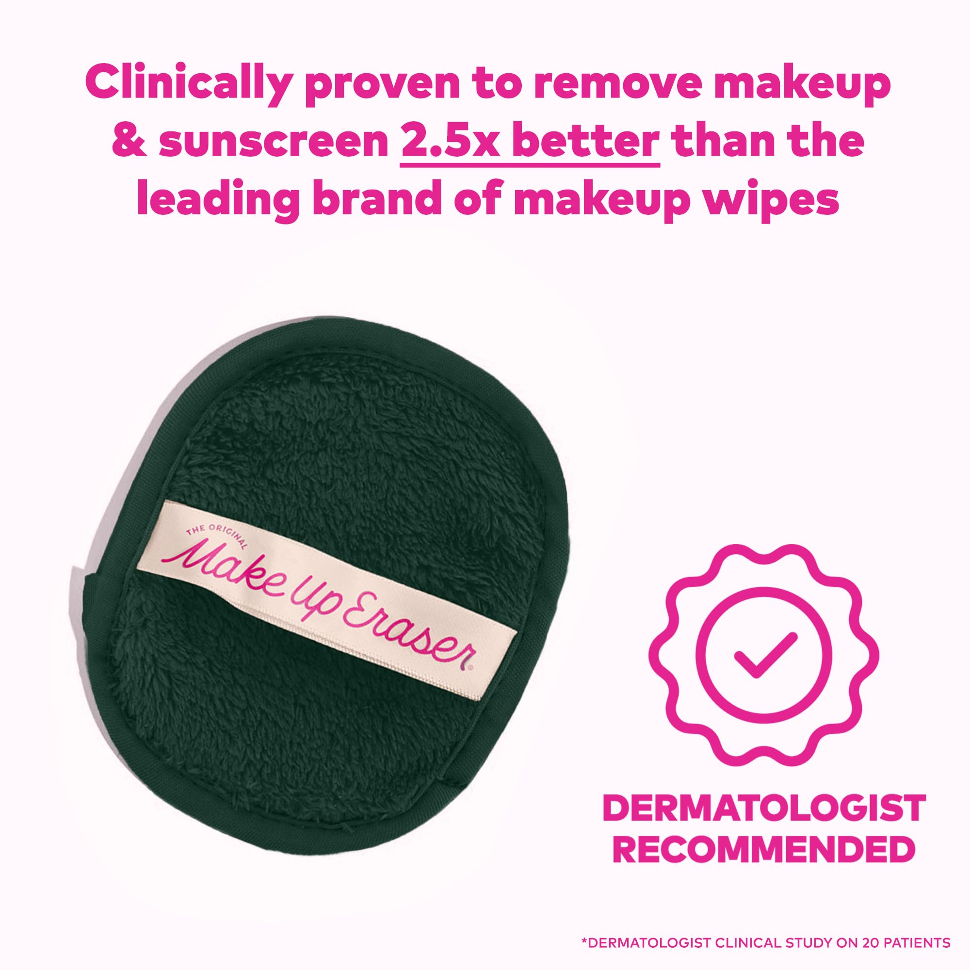 MakeUp Eraser côté long – exfoliation légère pour peau douce