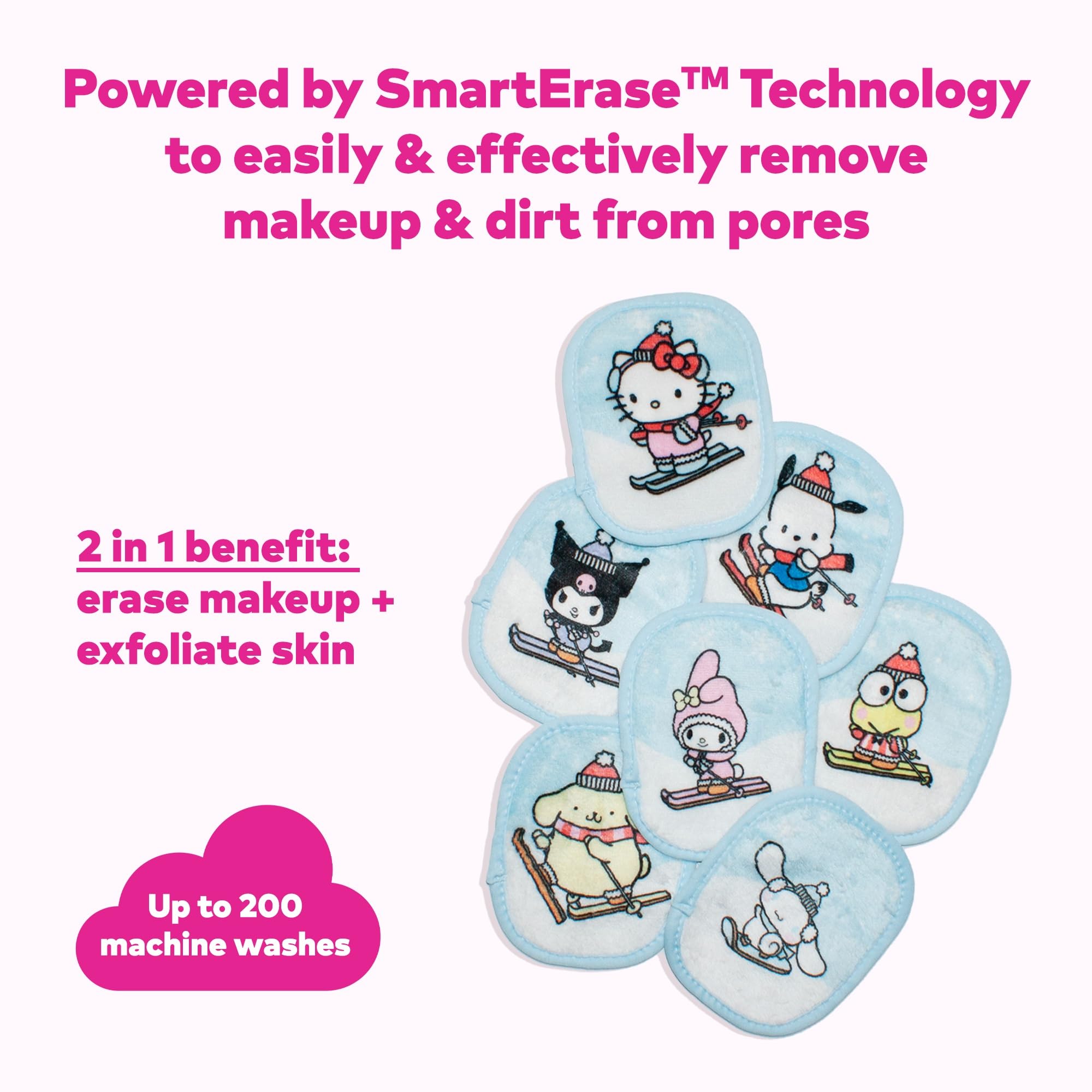 MakeUp Eraser double-face, nettoie et exfolie en douceur.