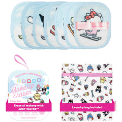 MakeUp Eraser ensemble 7 jours Hello Kitty Skiing, démaquillage sans produits chimiques.