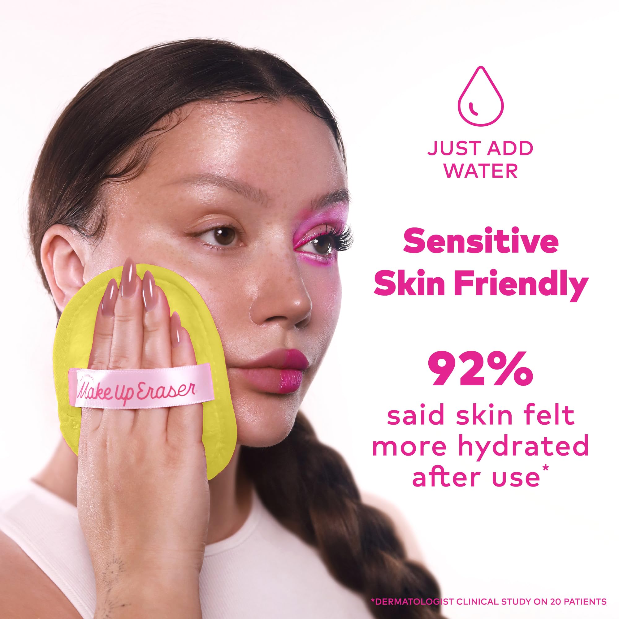 MakeUp Eraser sans alcool et parfum: douceur adaptée à la peau sensible